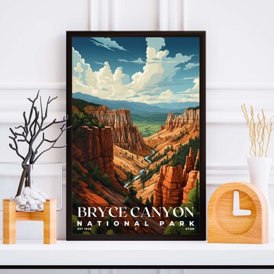 Bryce Canyon National Park Poster, Travel Art, Office Poster, Home Decor | S7 - image5